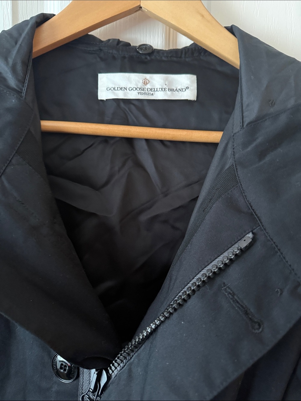 Golden Goose Black Hooded raincoat - Picture 2 of 6